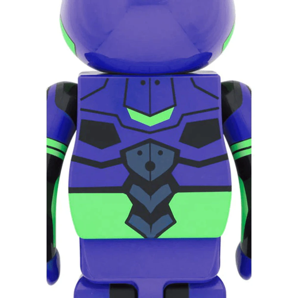 Medicom Toy Evangelion Eva 01 Bearbrick Figuur Blue Heren