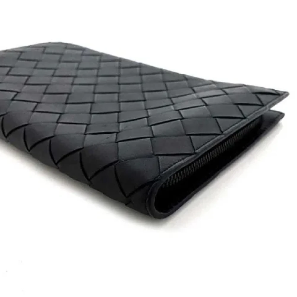 Bottega Veneta Vintage Pre-owned Leather wallets Black Heren