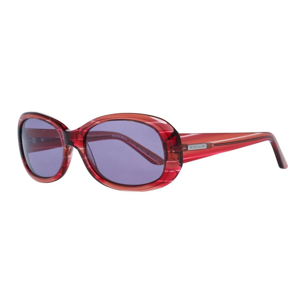 More & More Women's Red Oval Plastic Sunglasses