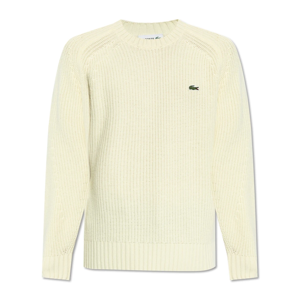 Lacoste Wol trui Beige Heren