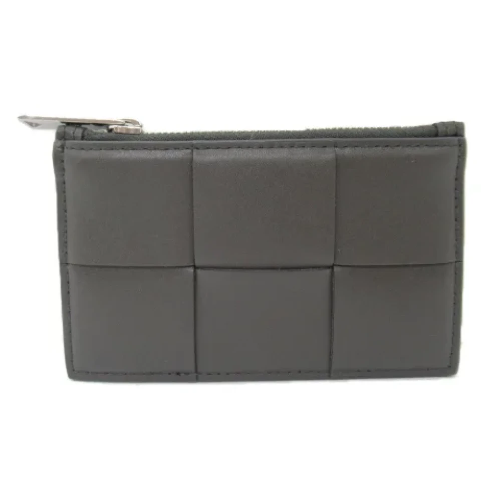 Bottega Veneta Vintage Pre-owned Leather wallets Gray Dames