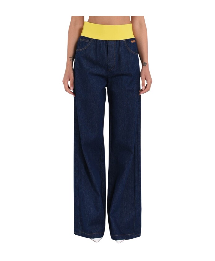 wijde-pijp-elastische-taille-denim-jeans