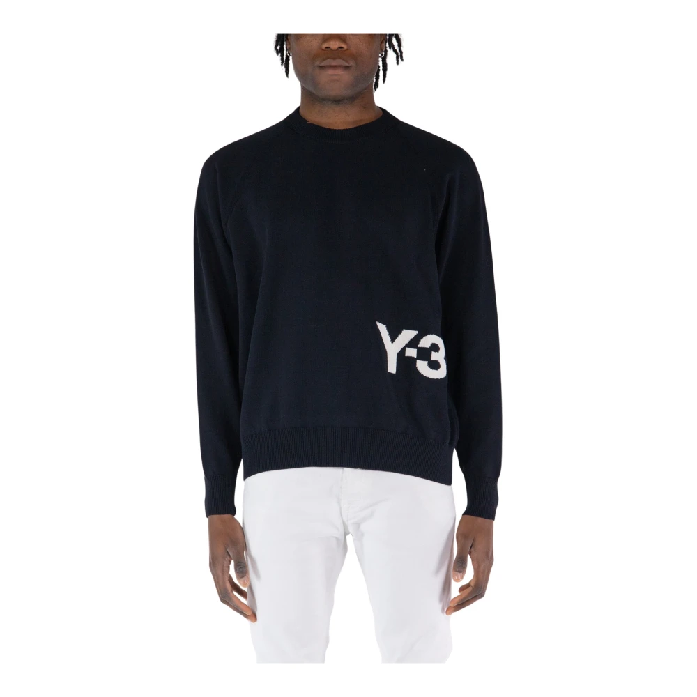 Y-3 Klassieke Logo Crewneck Sweater Black Heren