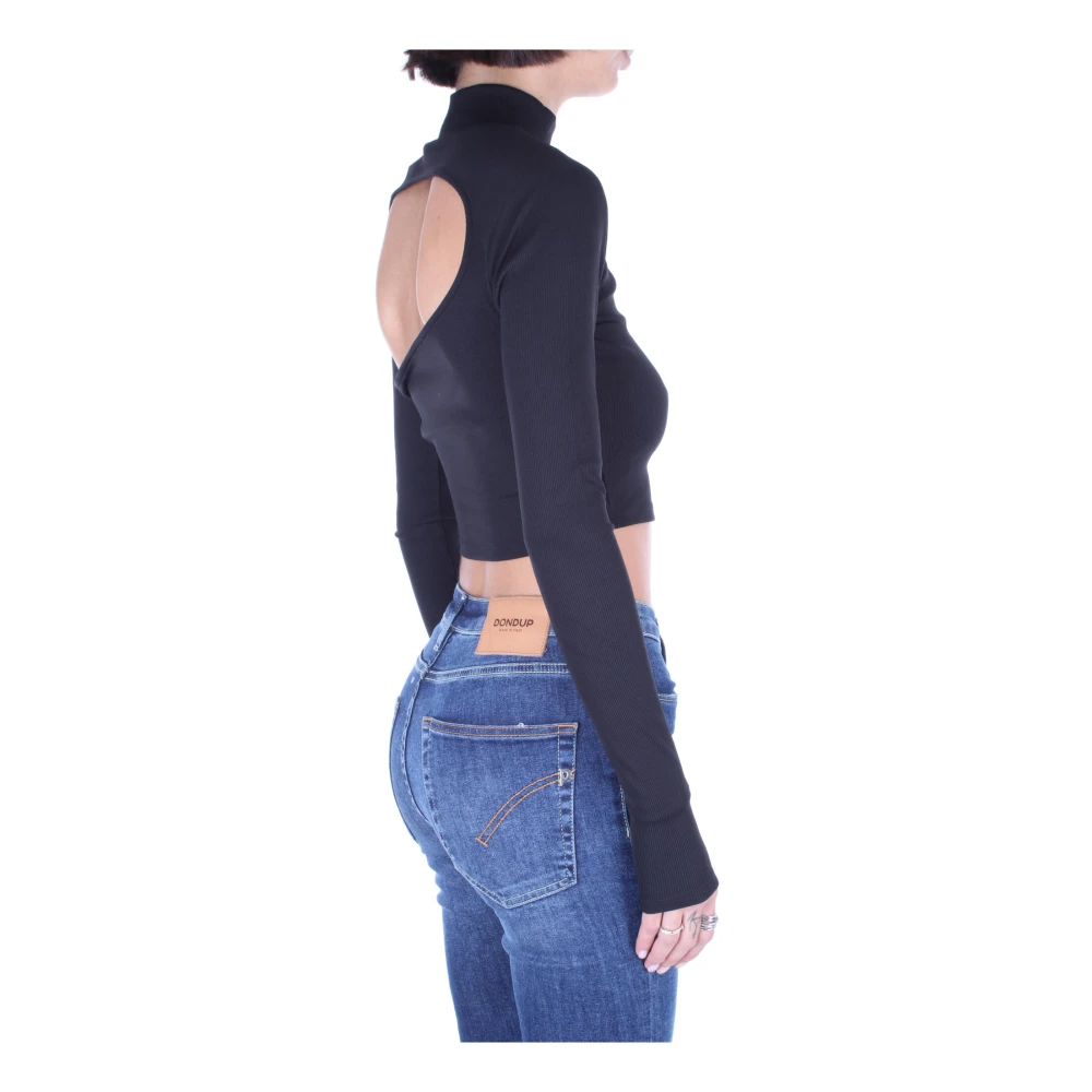 Calvin Klein Zwarte Sweaters met Uitgesneden Details Black Dames