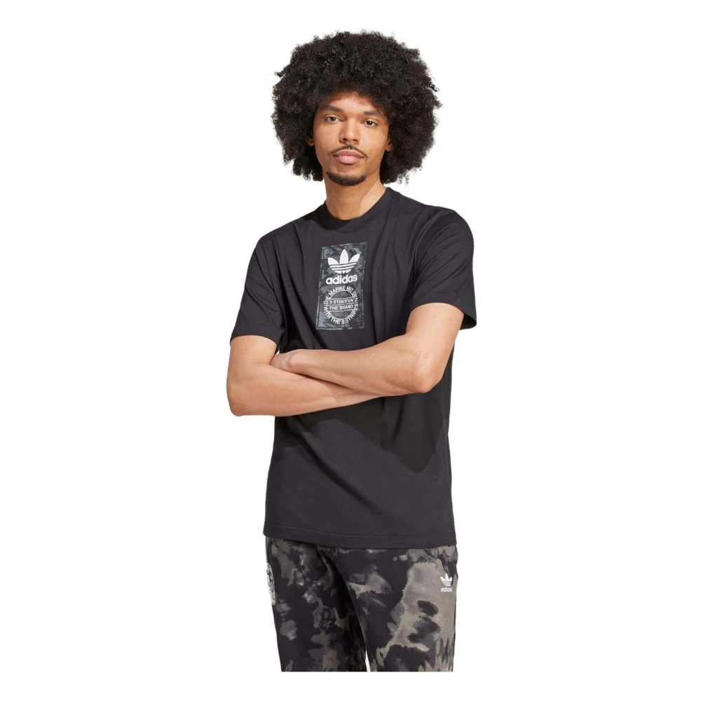 Adidas T-shirt Black Heren