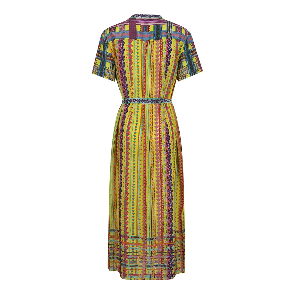 Saloni Zijden Jurken Multicolor Dames