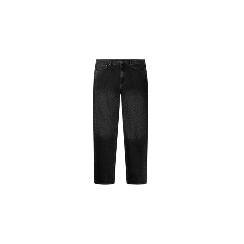 Daily Paper Monogram Straight-Cut Jeans Noir Black Heren