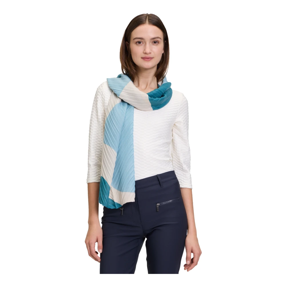 Betty Barclay Batik Print Sjaal met Pailletten Multicolor Dames