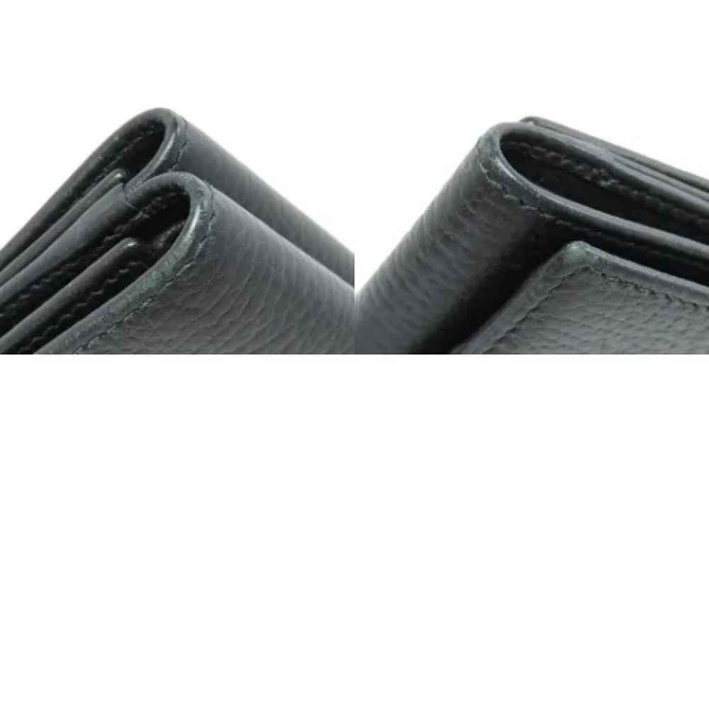 Gucci Vintage Pre-owned Leather wallets Black Dames