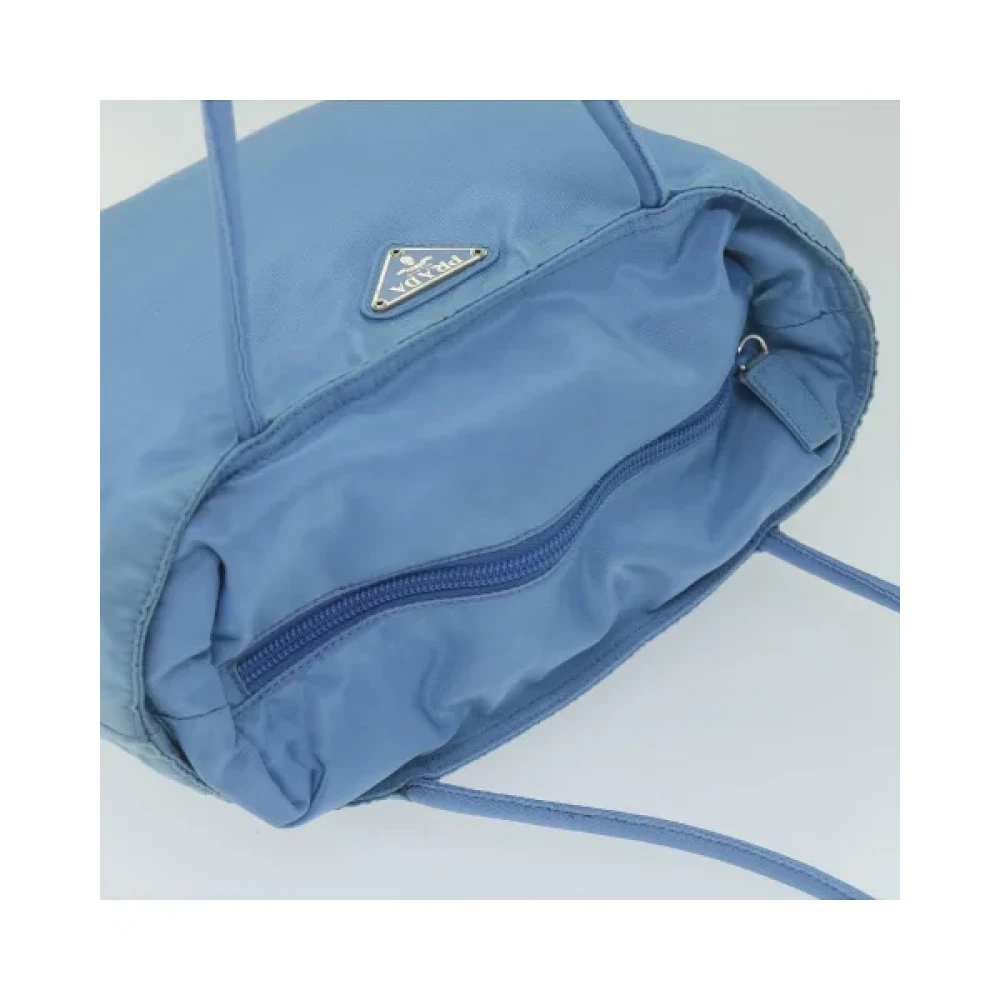Prada Vintage Pre-owned Nylon prada-bags Blue Dames