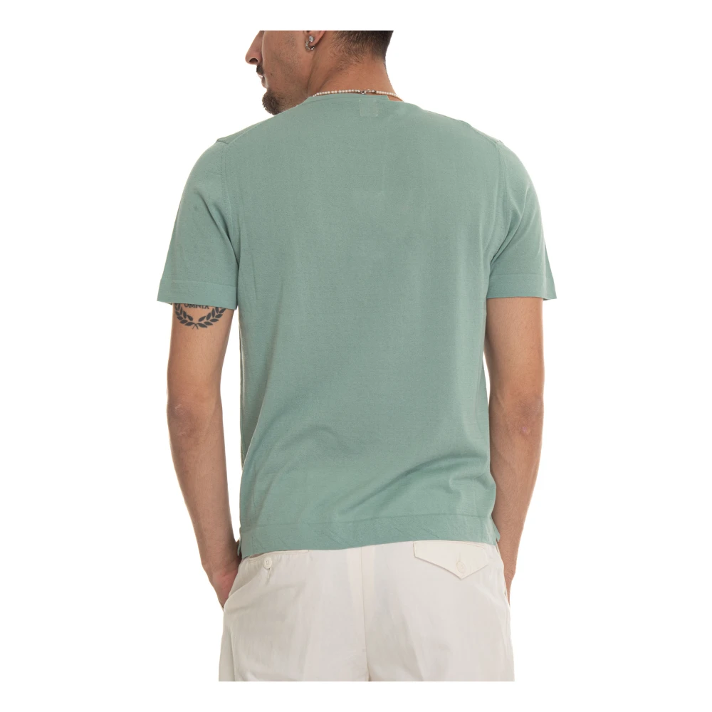 Hindustrie Crepe Jersey T-shirt Green Heren