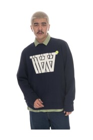 Bluza męska Wood Wood Tye badge Logo Sweatshirt 10255603-2424 NAVY XL