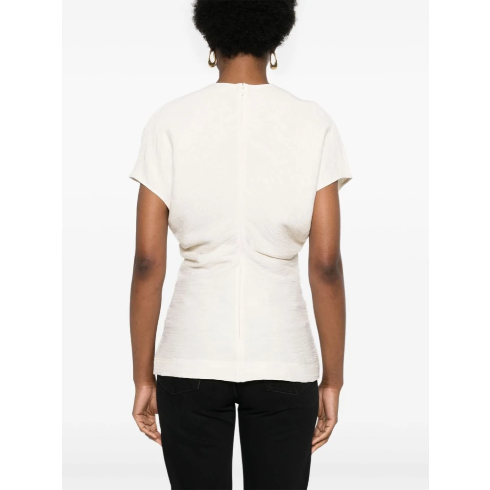 TotêMe Natuurlijke Viscose Mouwloze Top Beige Dames