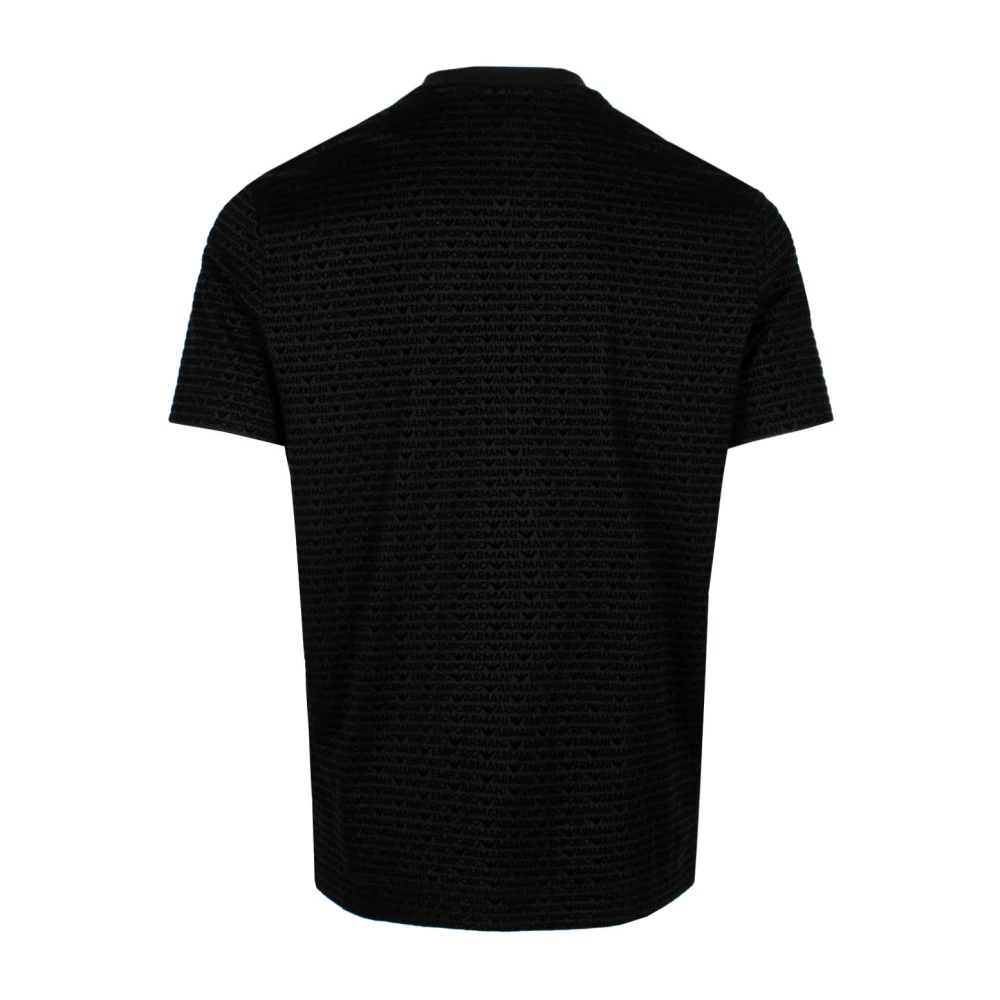 Emporio Armani Logo-print Ronde hals T-shirt Black Heren