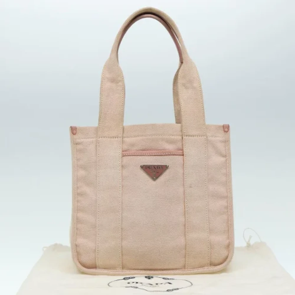 Prada Vintage Pre-owned Canvas prada-bags Pink Dames