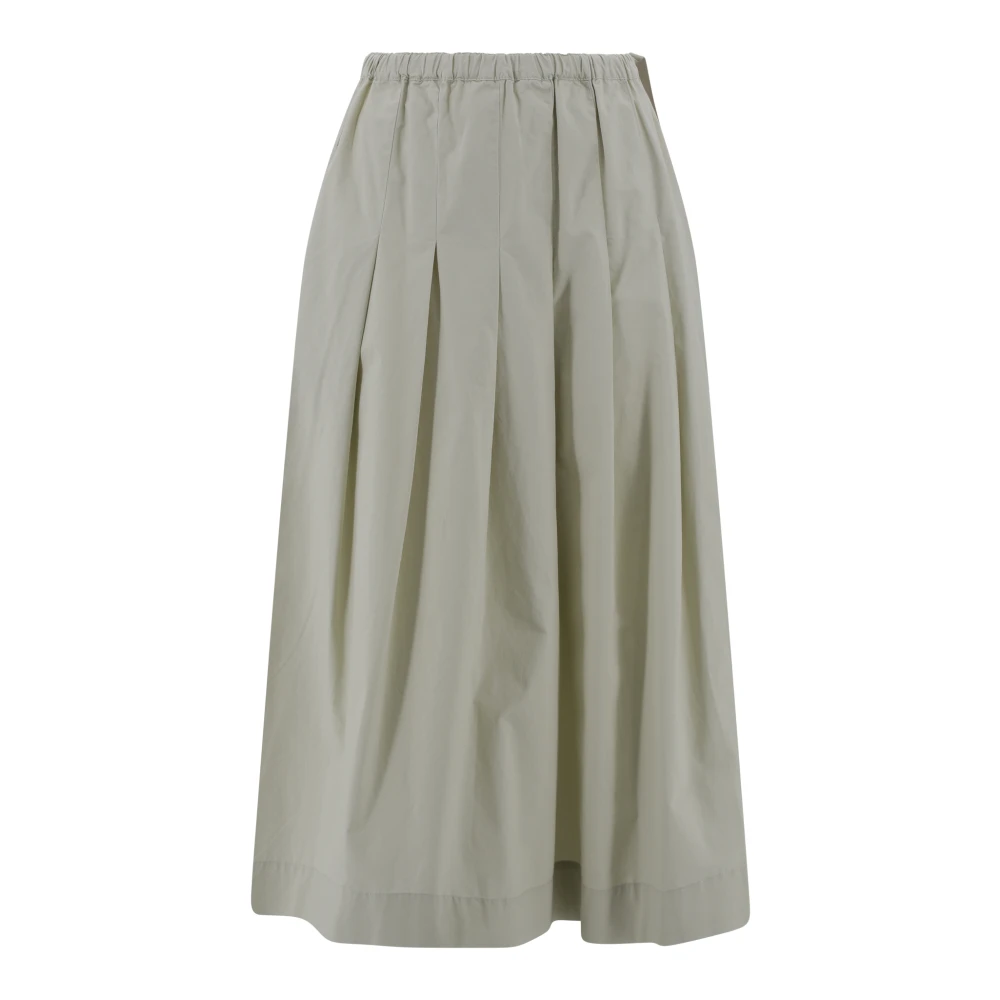 Soeur Katoenen rok met zakken en plooien Beige Dames
