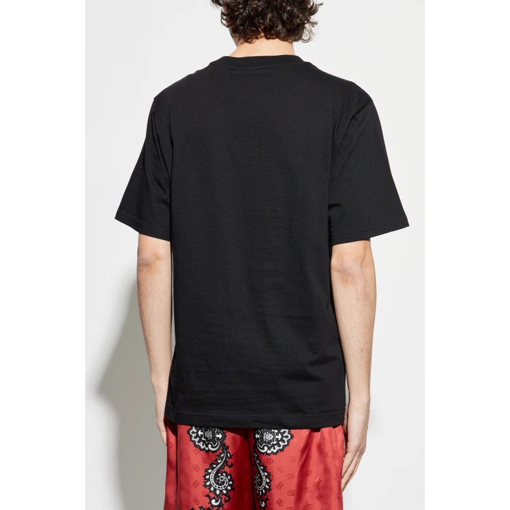 Dolce & Gabbana T-shirt met logo Black Heren