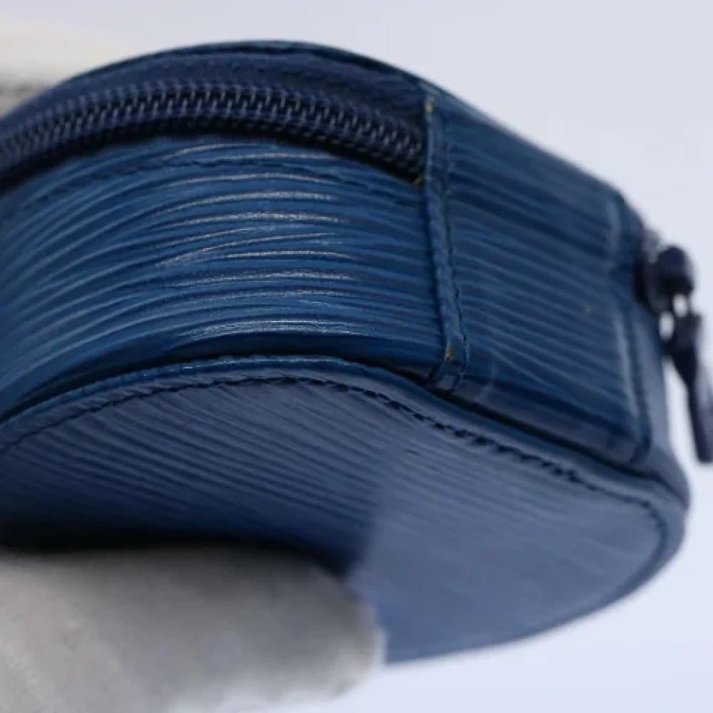 Louis Vuitton Vintage Pre-owned Leather pouches Blue Dames