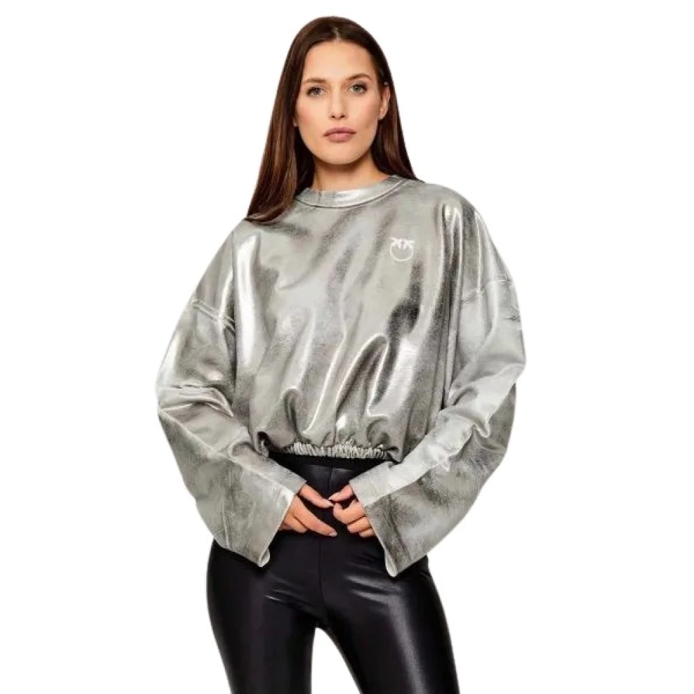 Pinko Women's Gray Sweatshirts, M, Sweatshirts
