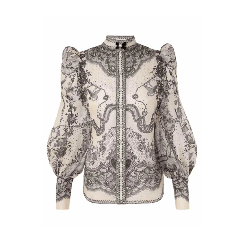 Zimmermann Gecrushte Body Shirt Multicolor Dames