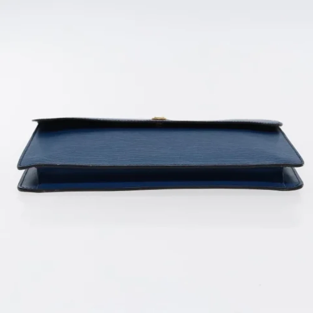 Louis Vuitton Vintage Pre-owned Leather clutches Blue Dames