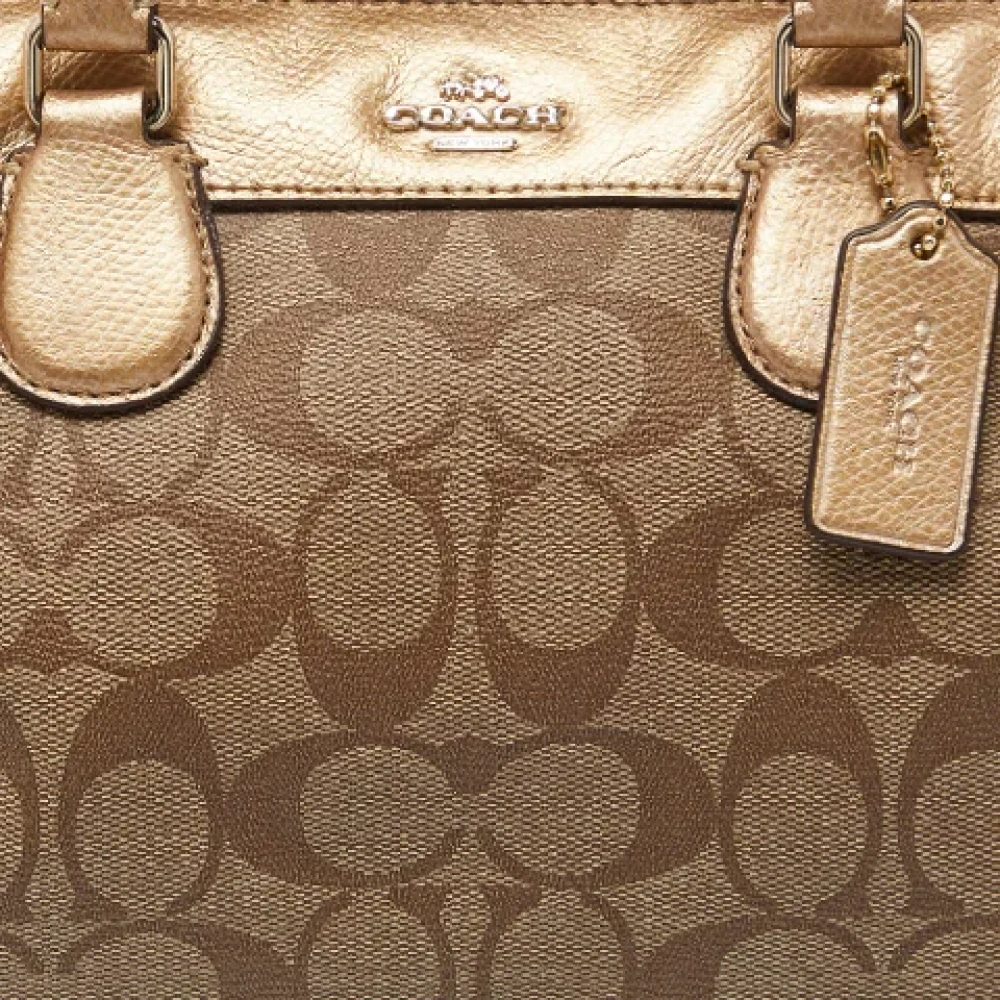 Coach Pre-owned Leather handbags Brown Dames