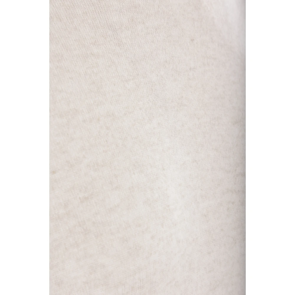 BRUNELLO CUCINELLI Kasjmier Turtleneck Sweater met Monili Borduurwerk Beige Dames
