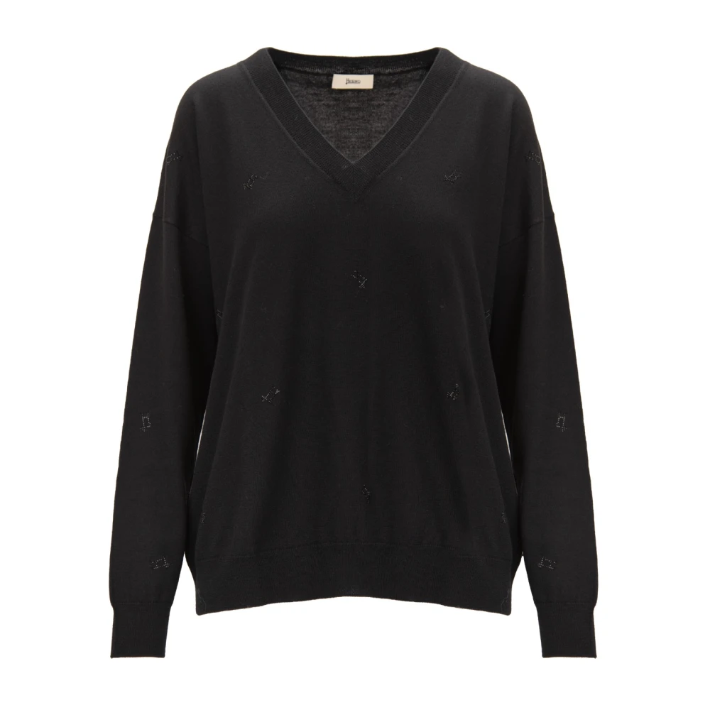 Herno Damen Schwarz Strickwaren, K, 2XLgröße: