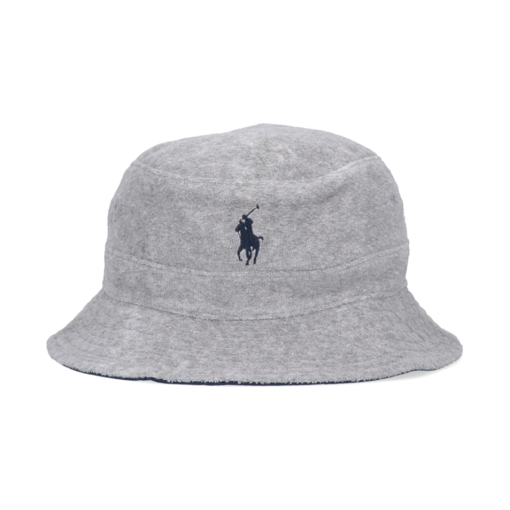 Ralph Lauren Grå Bucket Hat - Håll dig stilfull och skyddad mot solen Gray, Herr