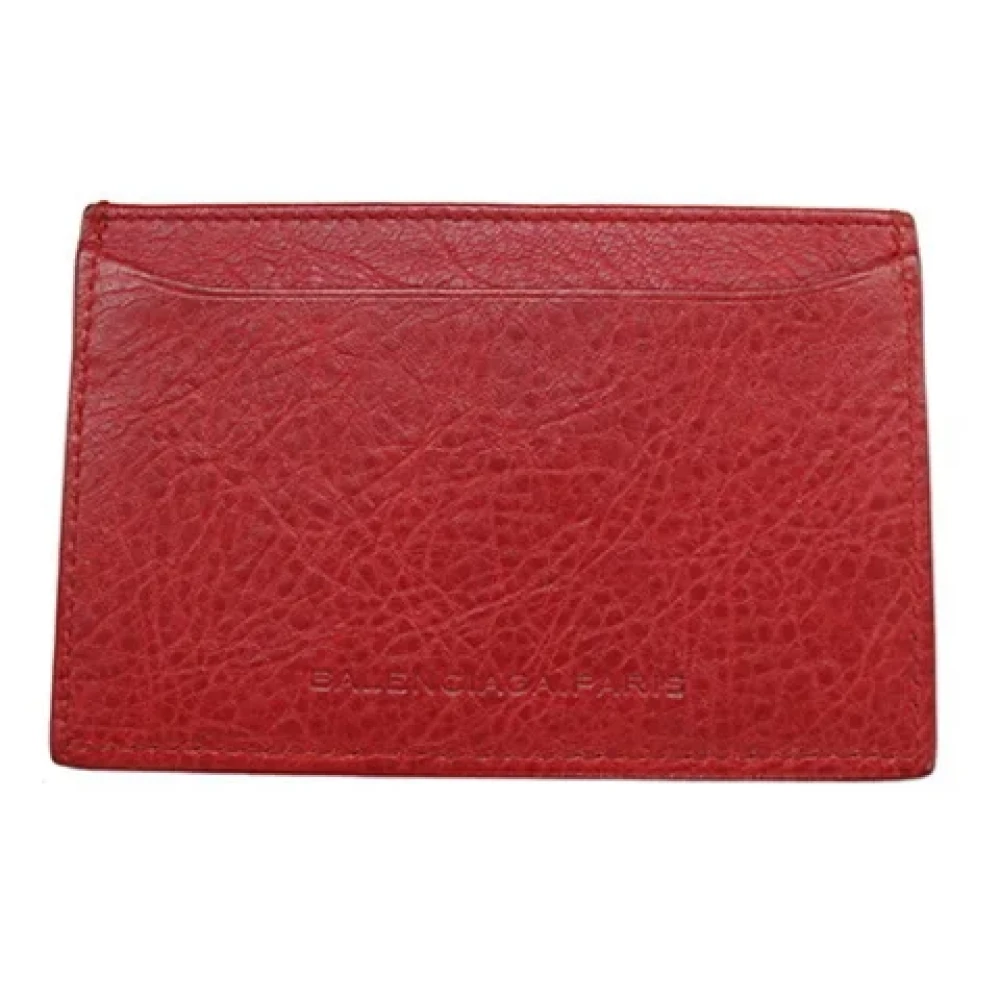 Balenciaga Vintage Pre-owned Leather wallets Red Dames
