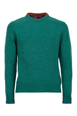 t-shirt-col-rond-vert-uni-pour-hommes