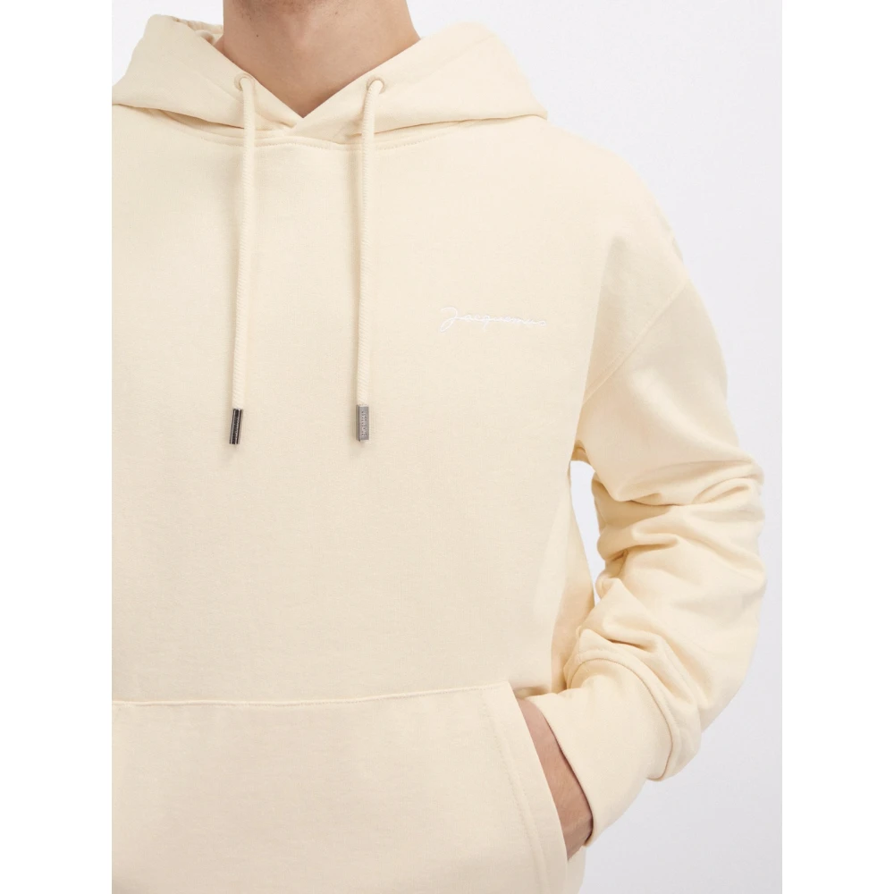 Jacquemus Geborduurde Sweatshirt Jurk Beige Dames