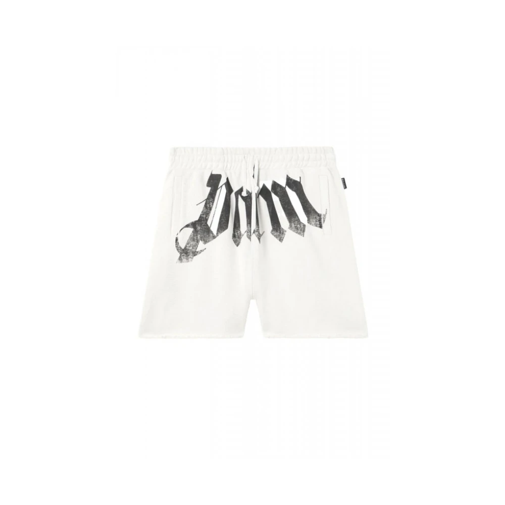 Palm Angels Men's White Casual Shorts, M, - Shorts > Casual Shorts