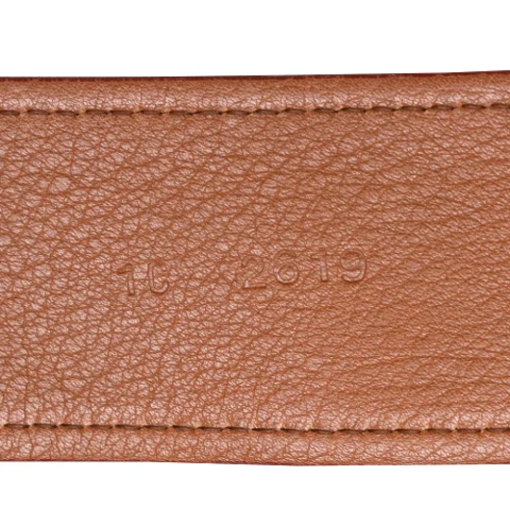 Prada Vintage Pre-owned Leather belts Brown Heren