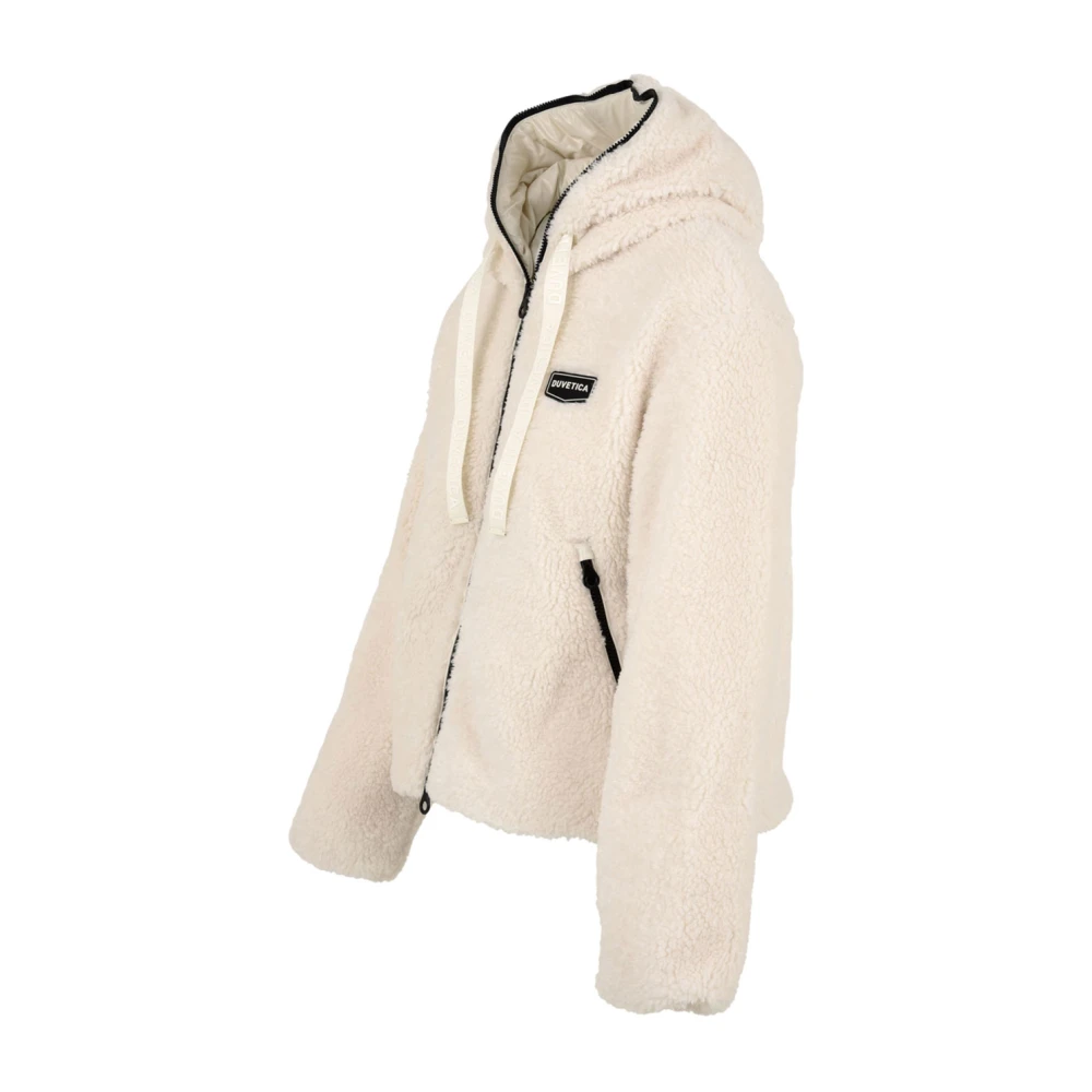 duvetica Teddy Scudetto Hoodie Beige Dames