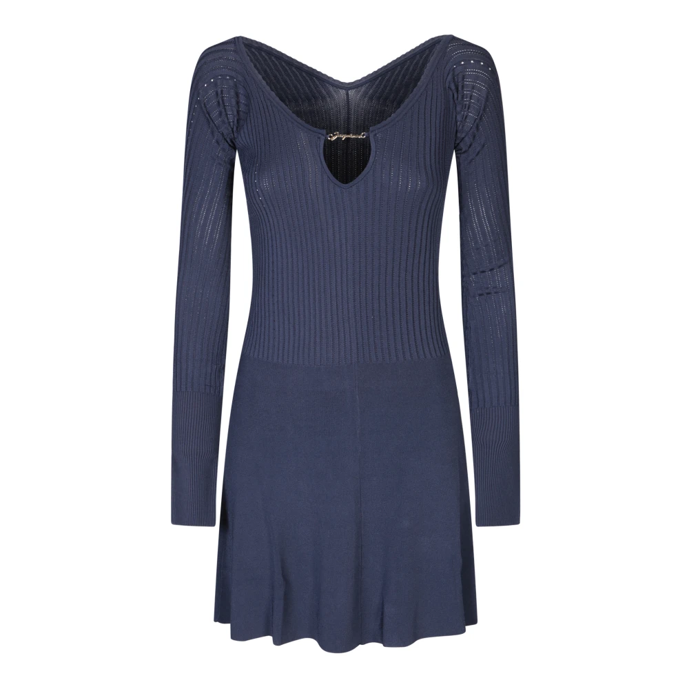 Jacquemus Blue La Mini Robe Pralù - Female - Short Dresses - Xs - Dresses