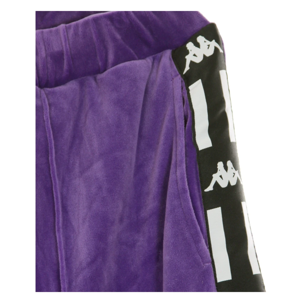 Kappa Lichtgewicht trainingsbroek in violet zwart Purple Dames