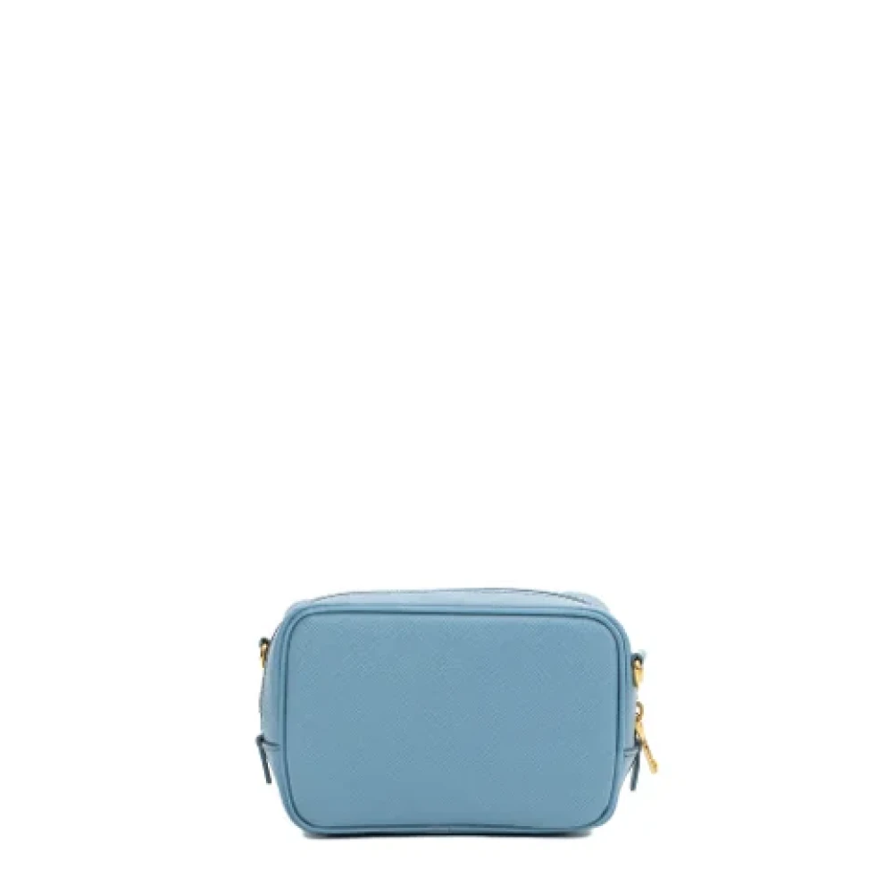 Prada Vintage Pre-owned Leather prada-bags Blue Dames