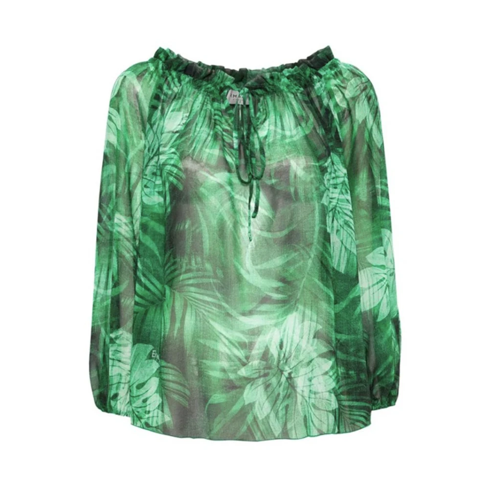 Ermanno Scervino Elegante Groene Blouse Dameskleding Green Dames