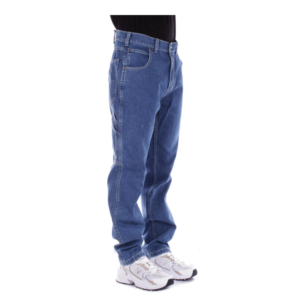 Dickies Blauwe Jeans met Logo Achterzak Blue Heren