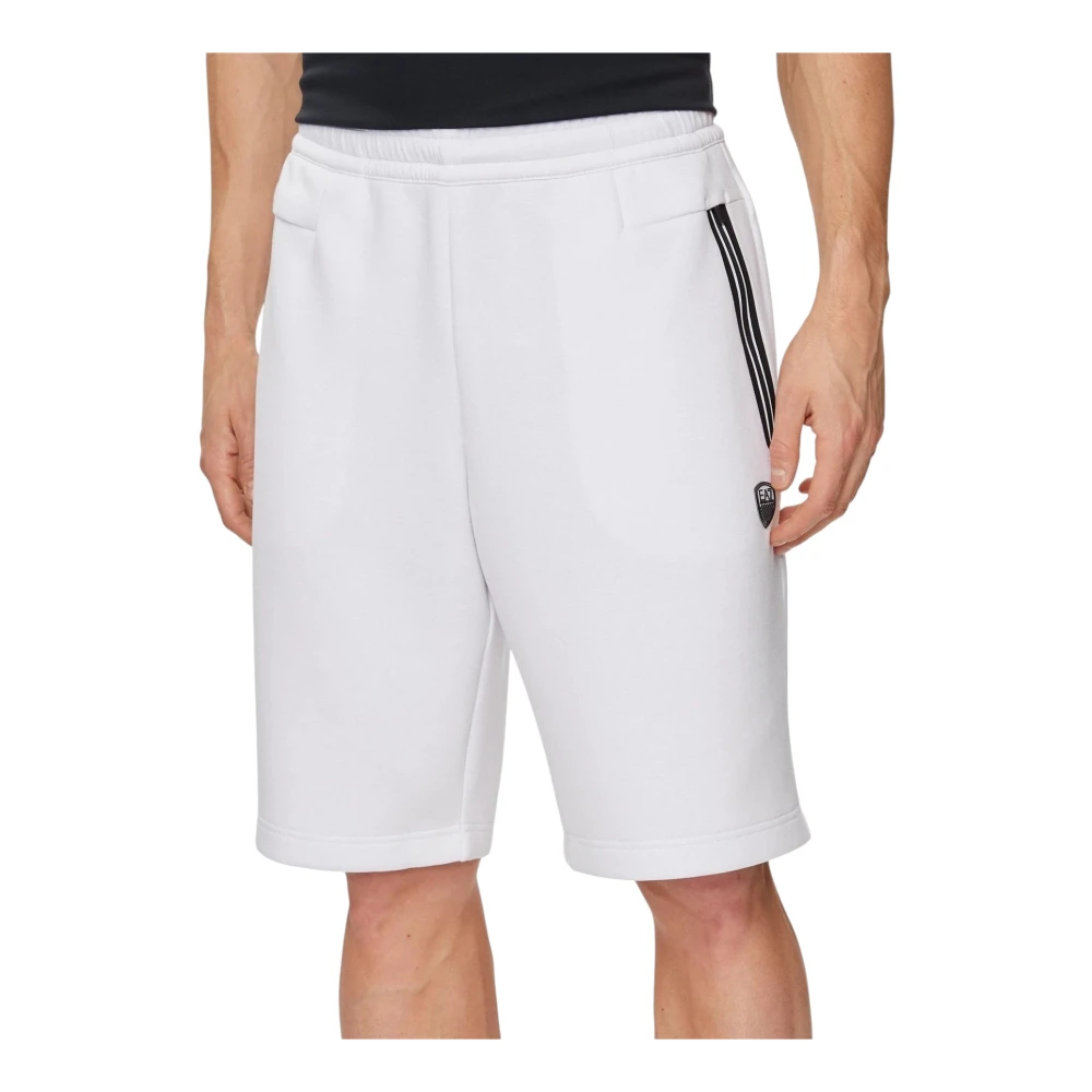 Emporio Armani Men's White Casual Shorts, L, Bermuda Ea7
