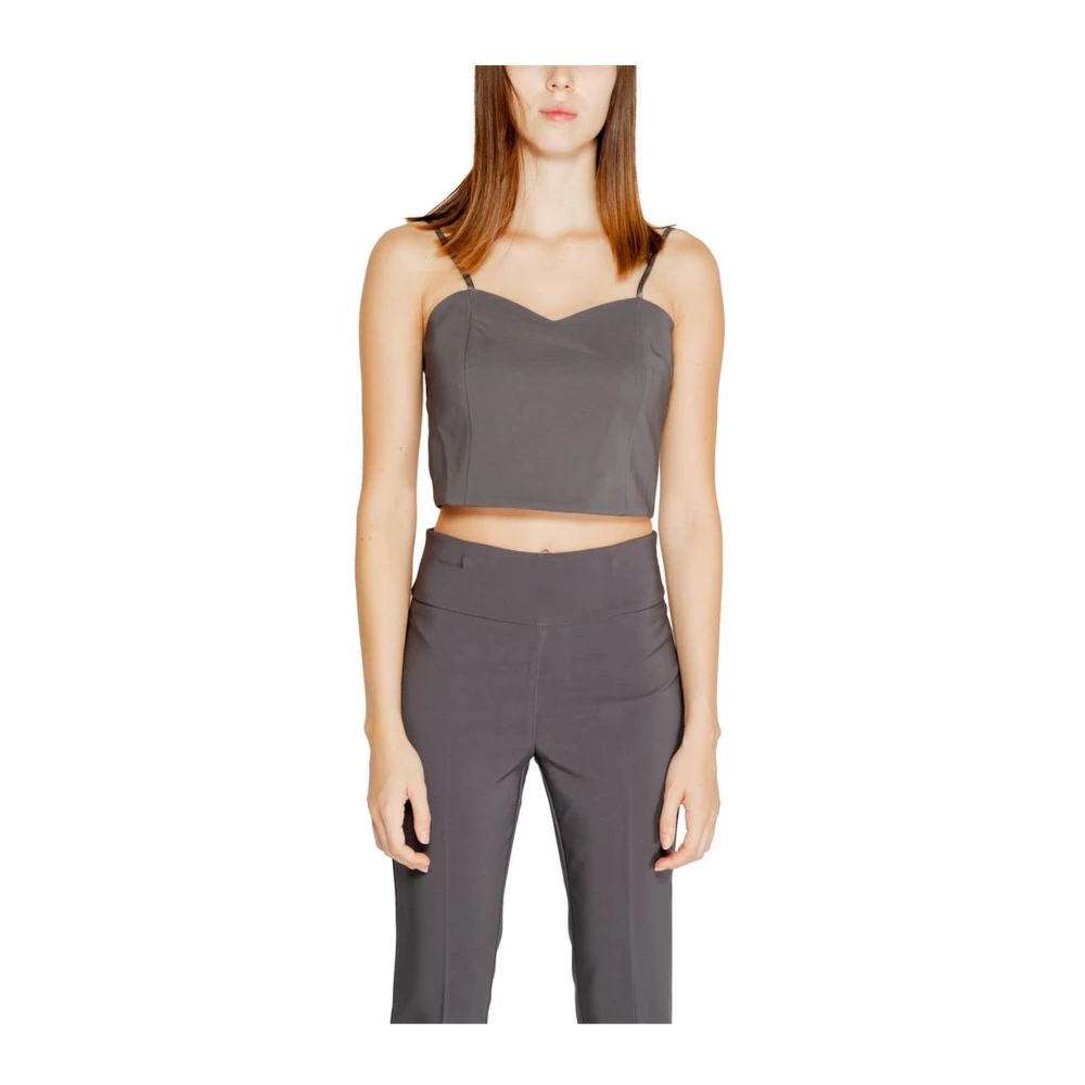 RINASCIMENTO Sleeveless Top Gray Dames
