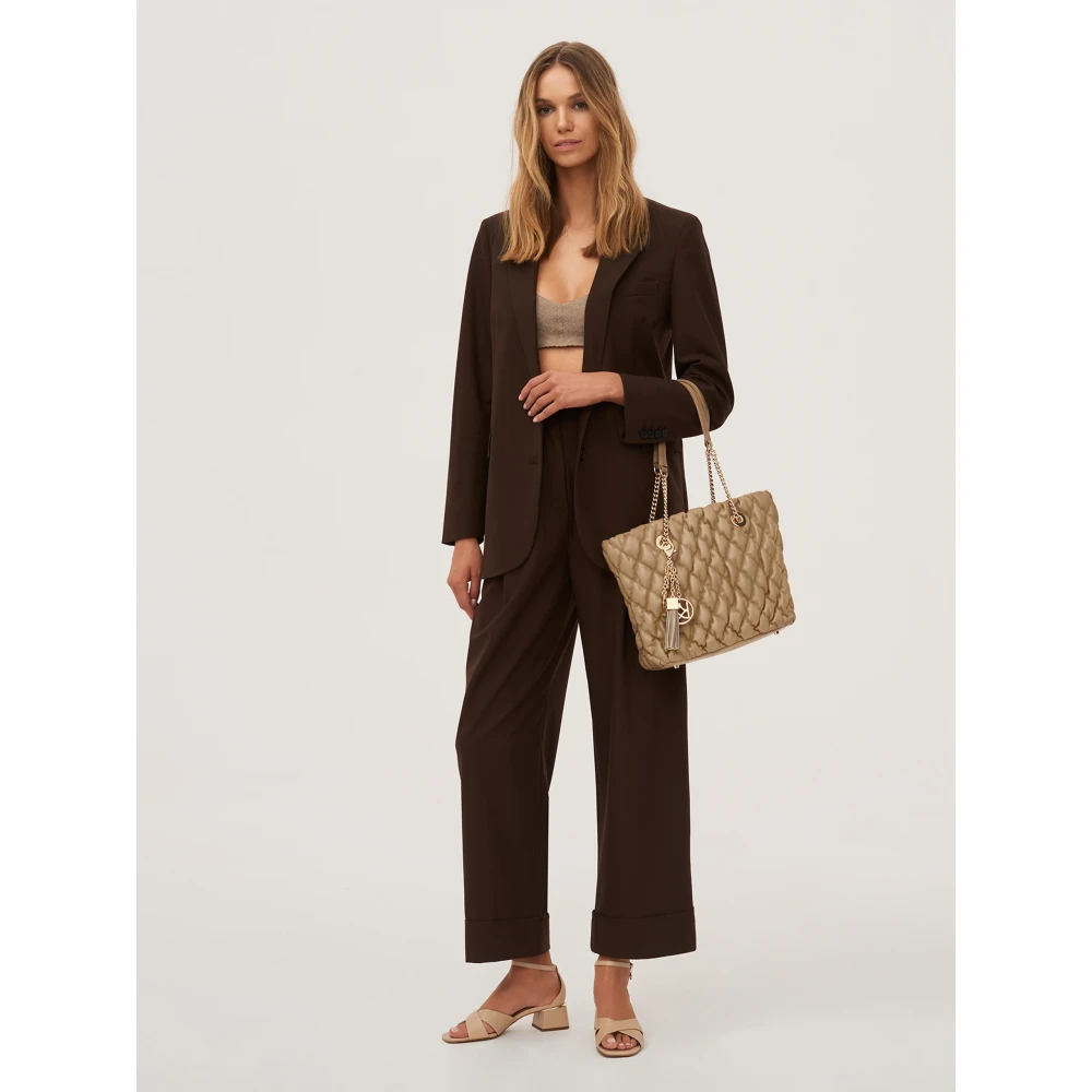 Kazar Zachte gevoerde tas met een afneembare hanger Beige Dames