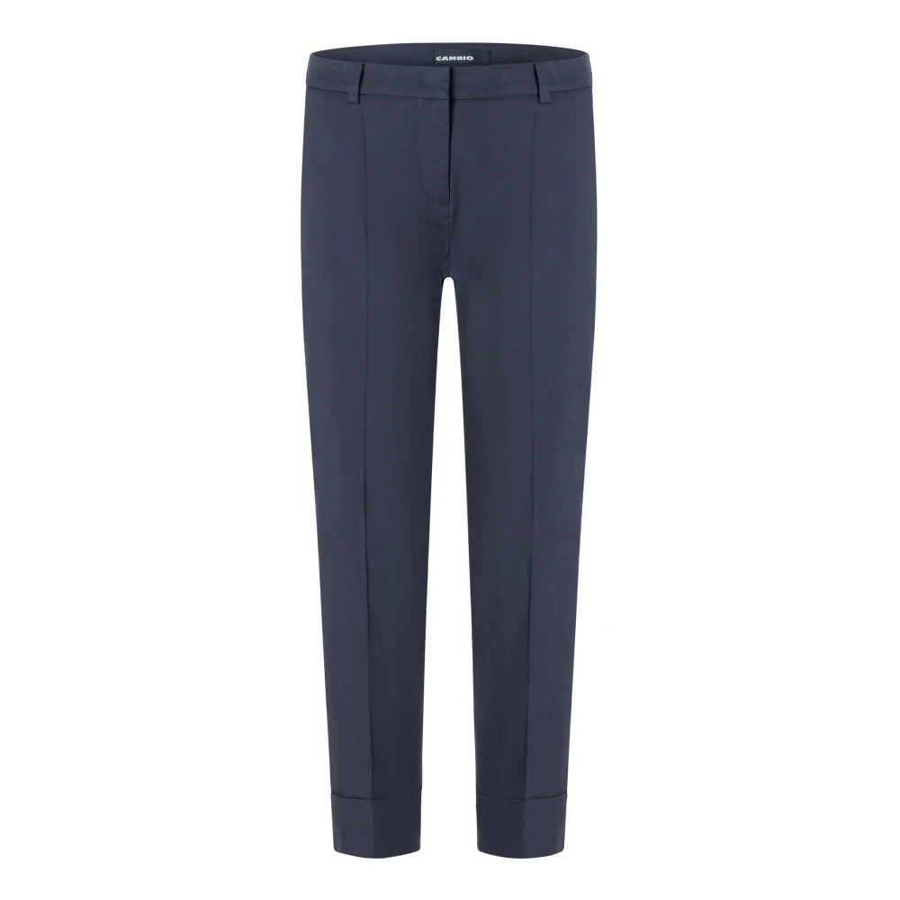 Cambio Women's Blue Cropped Trousers - Cropped Trousers - 2XL - Trousers
