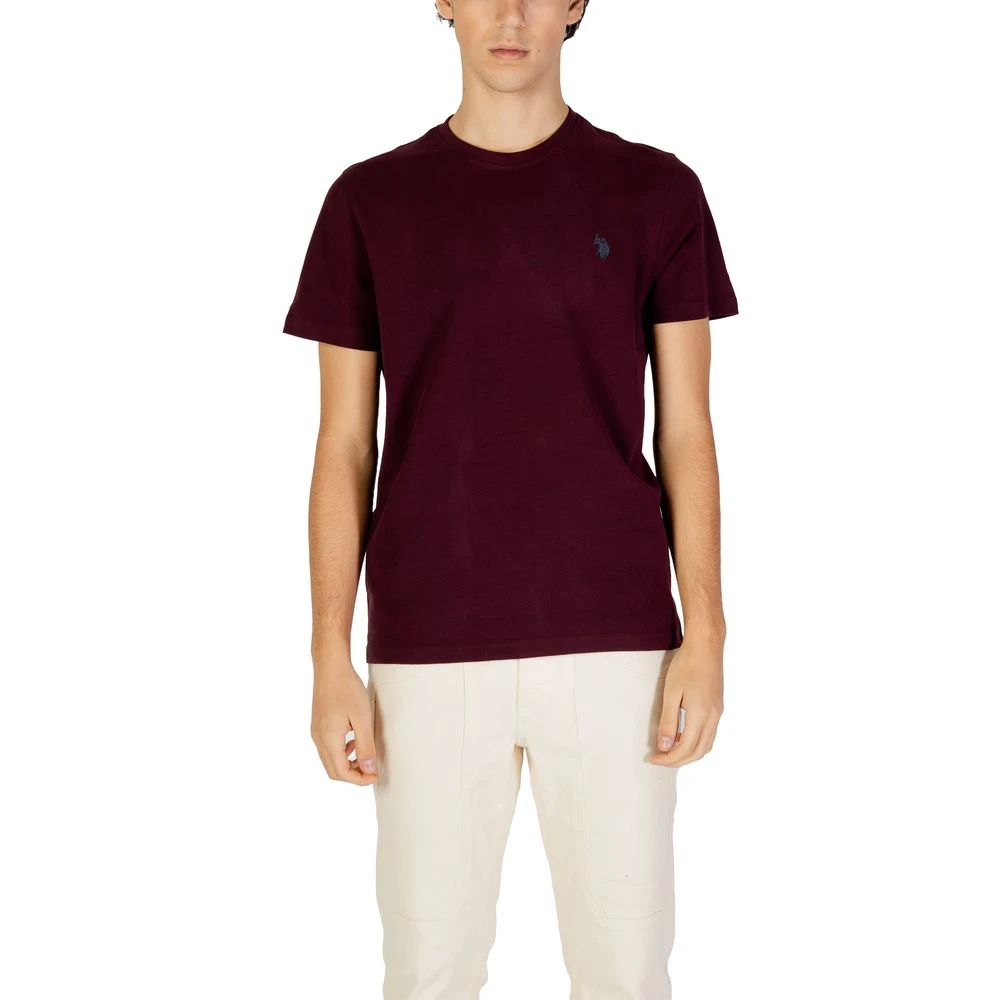U.s. Polo Assn. Bordeaux Katoenen T-shirt Herfst Winter Collectie Purple Heren