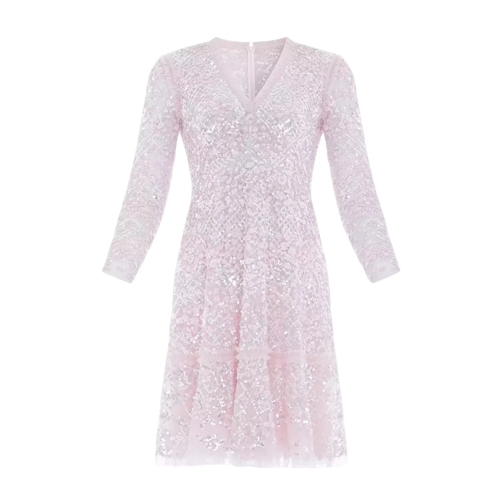 Needle & Thread Roze paillet mini jurk Isabella Pink Dames