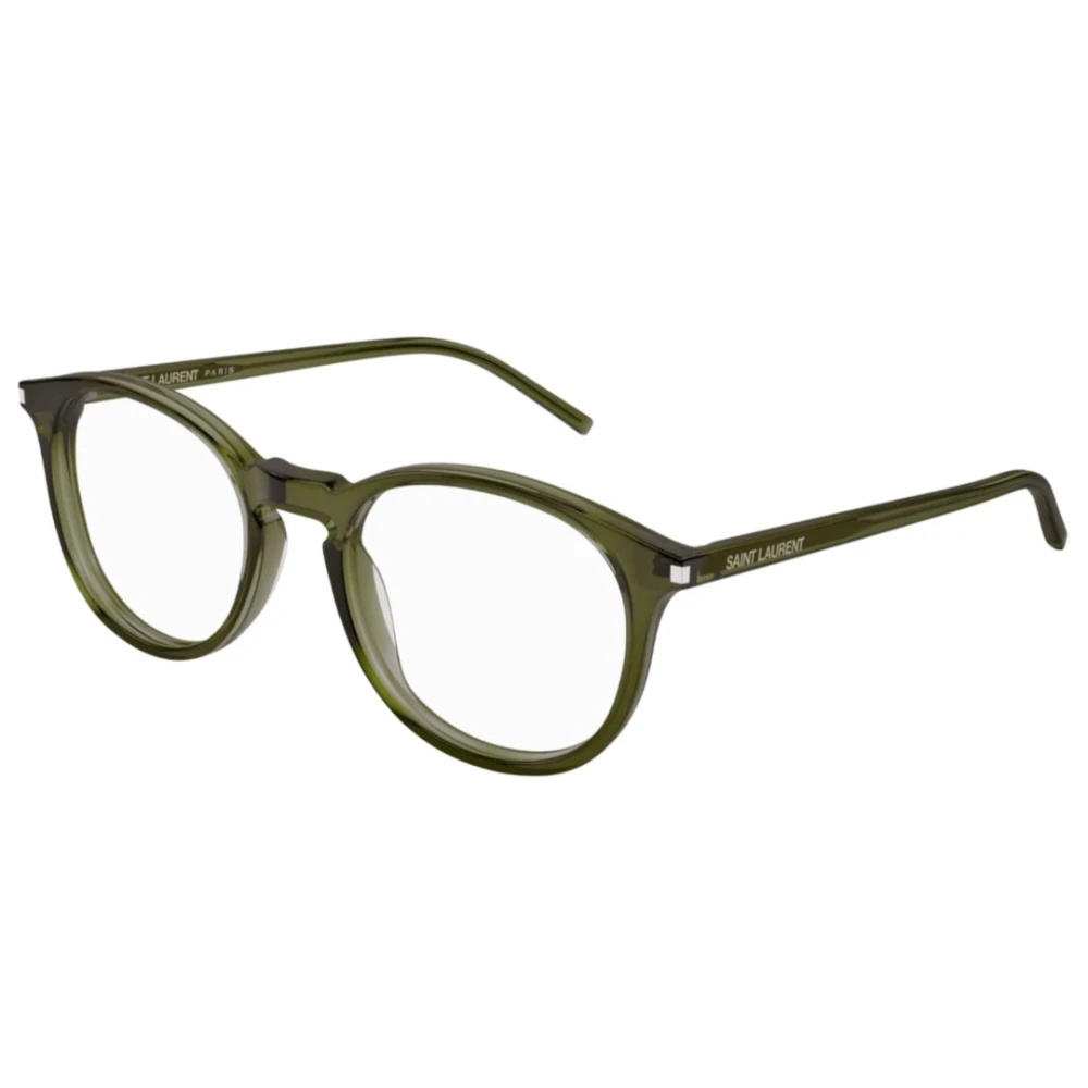 Saint Laurent Green Glasses, Unisex, 48 Mm, Sl 106 Optical Frame