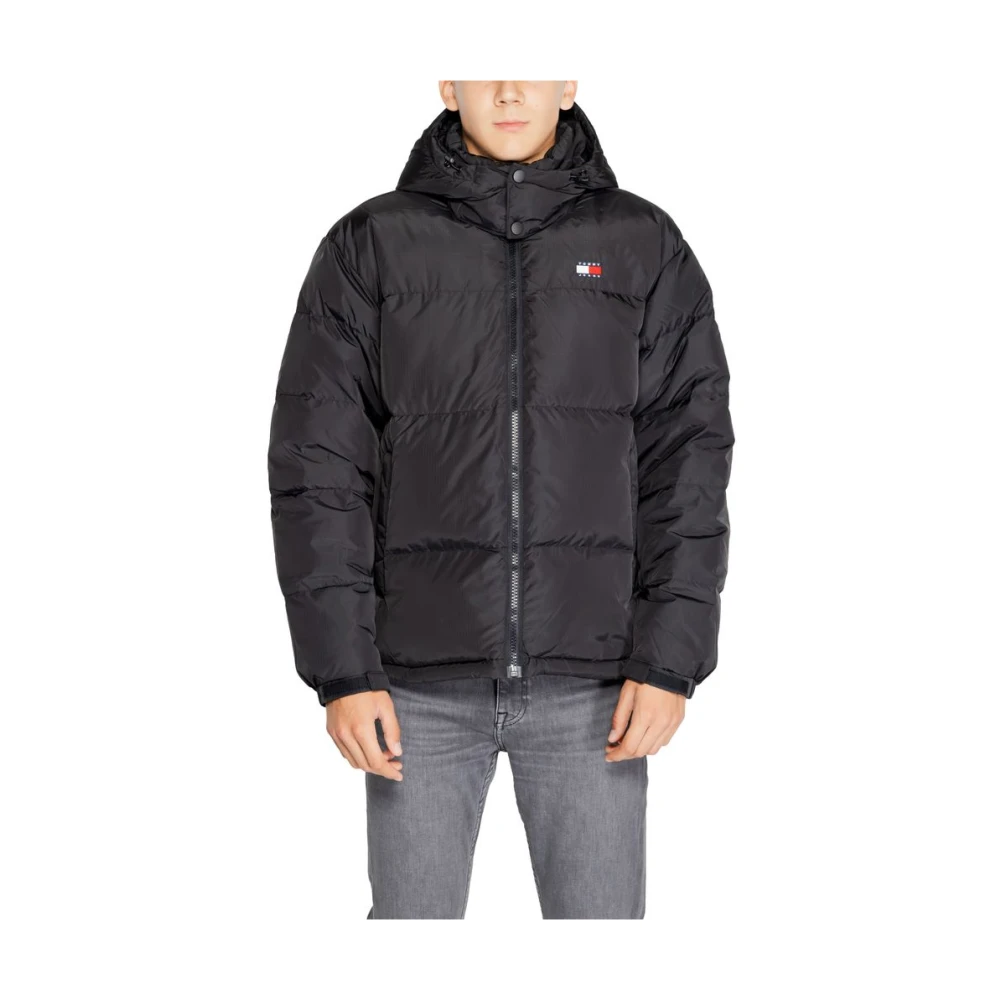 Tommy Jeans Men's Black Polyester Jacket Fall/Winter Collection