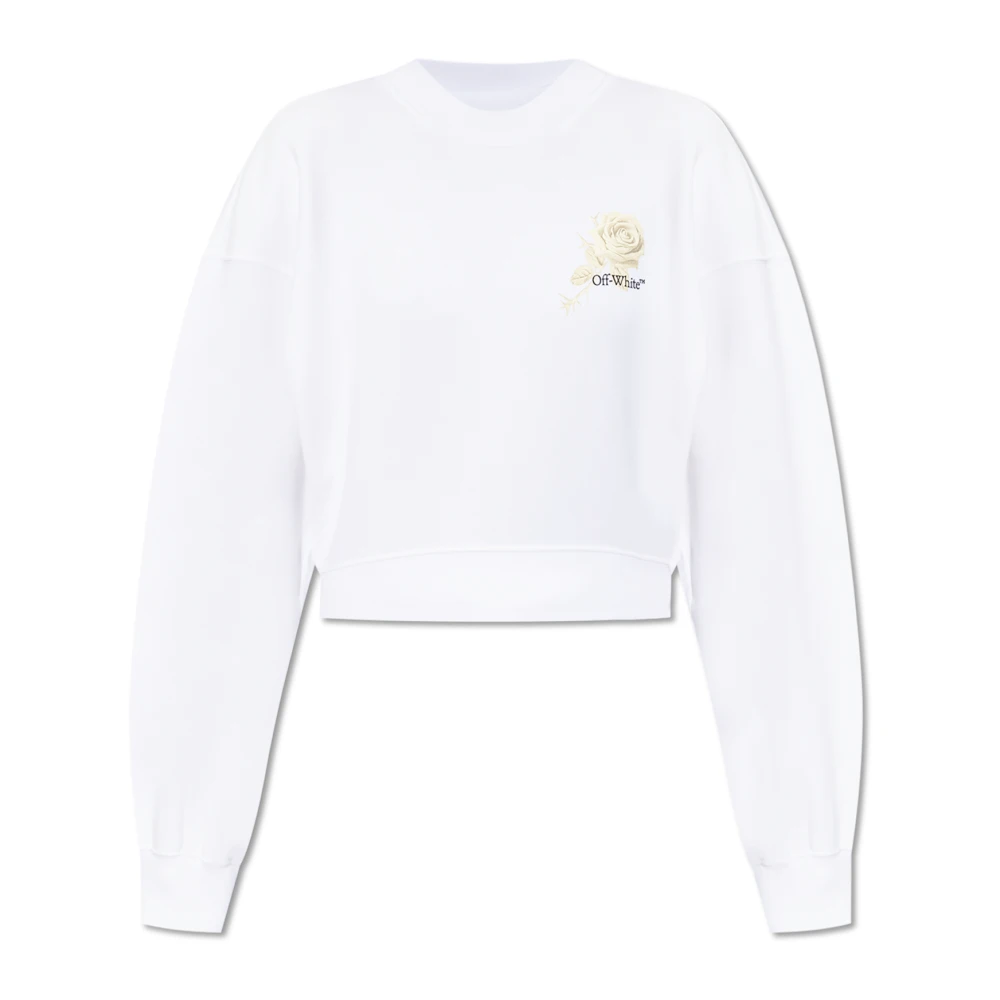 Off White Sweatshirt met print White Dames