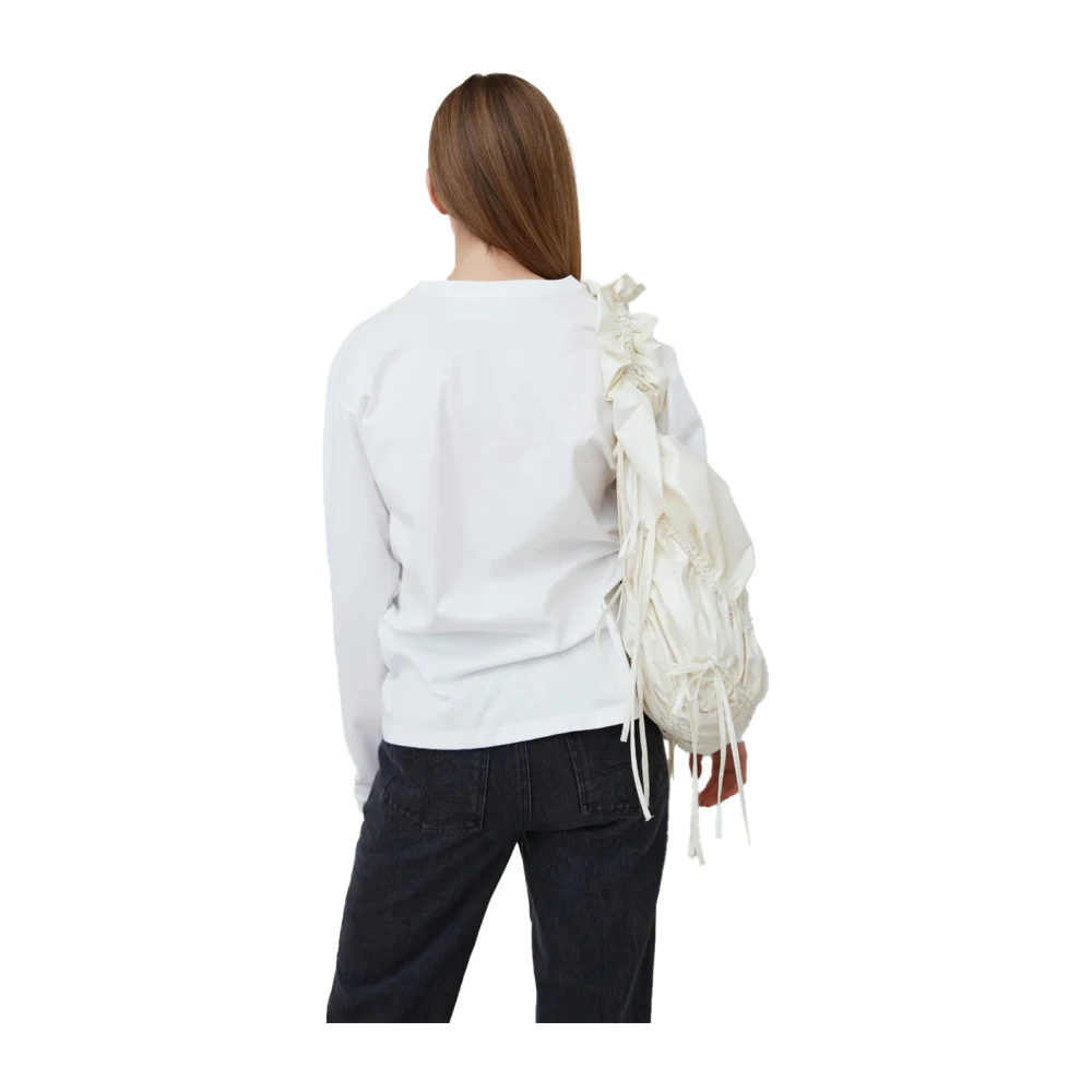 Opéra Sport Sportief Katoenen T-shirt White Dames